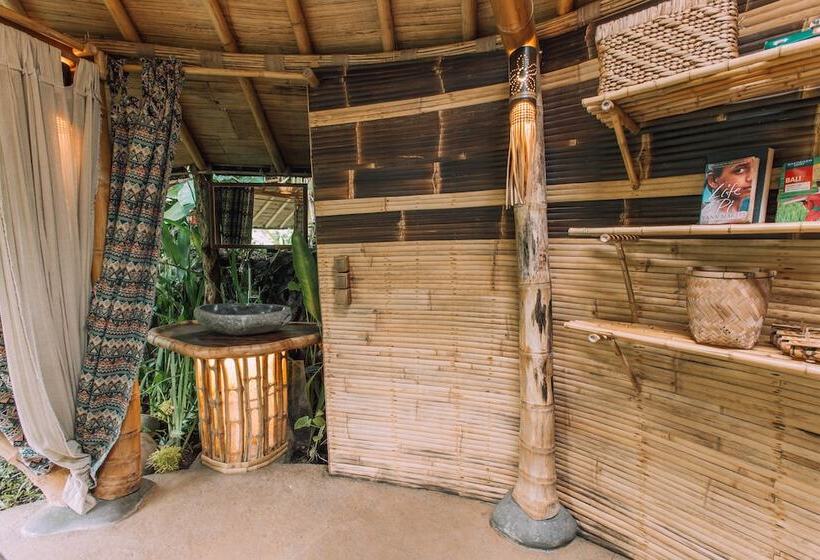 住宿加早餐  Hideout Eco Bamboo House Bali