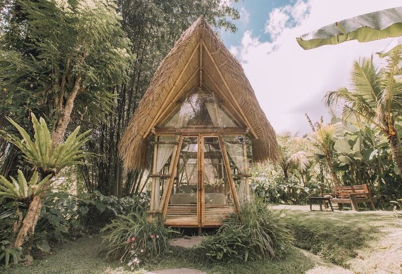 住宿加早餐  Hideout Eco Bamboo House Bali