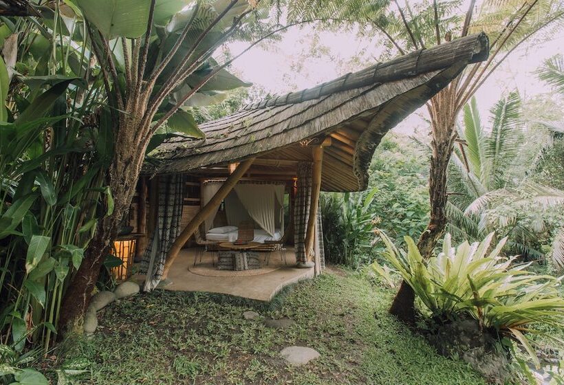 住宿加早餐  Hideout Eco Bamboo House Bali