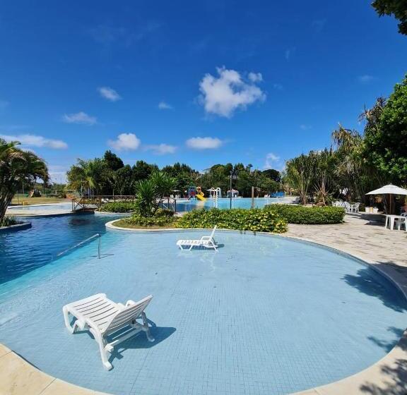 ホテル Iloa Condomínio Resort Barra De São Miguel, Quarto Em Frente A Piscina