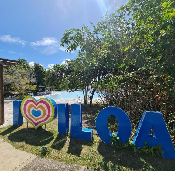 ホテル Iloa Condomínio Resort Barra De São Miguel, Quarto Em Frente A Piscina
