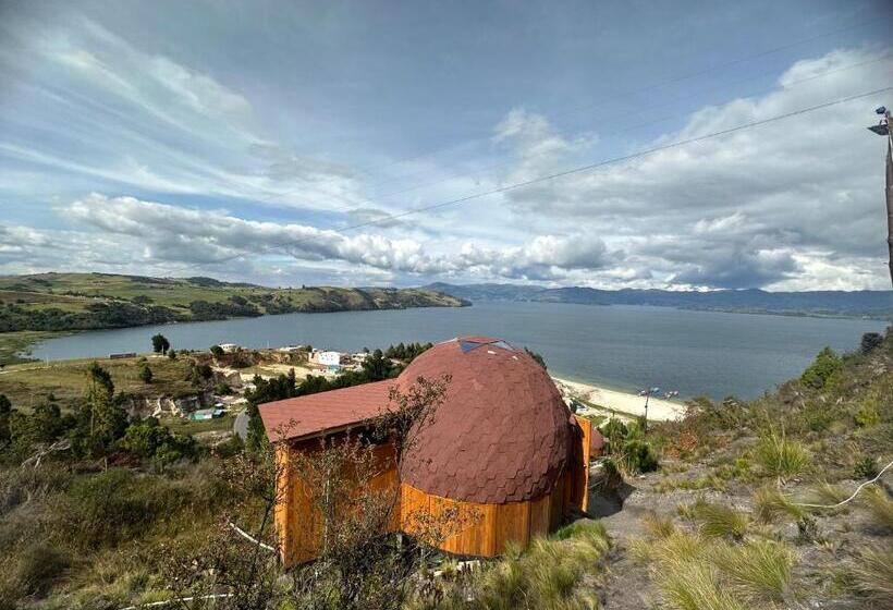مبيت وإفطار Lago De Tota Playa Blanca Glamping Kairos