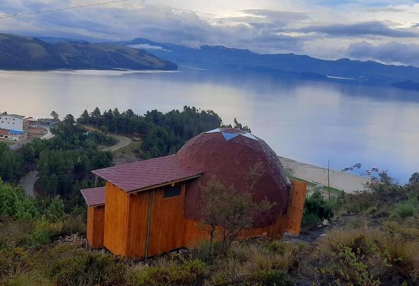 مبيت وإفطار Lago De Tota Playa Blanca Glamping Kairos