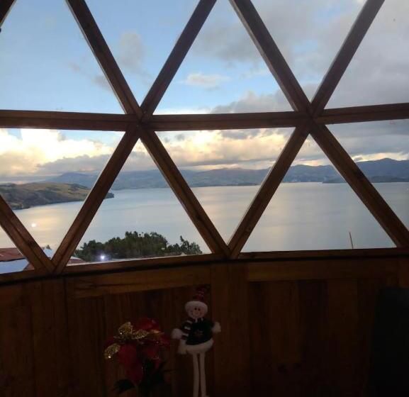 مبيت وإفطار Lago De Tota Playa Blanca Glamping Kairos