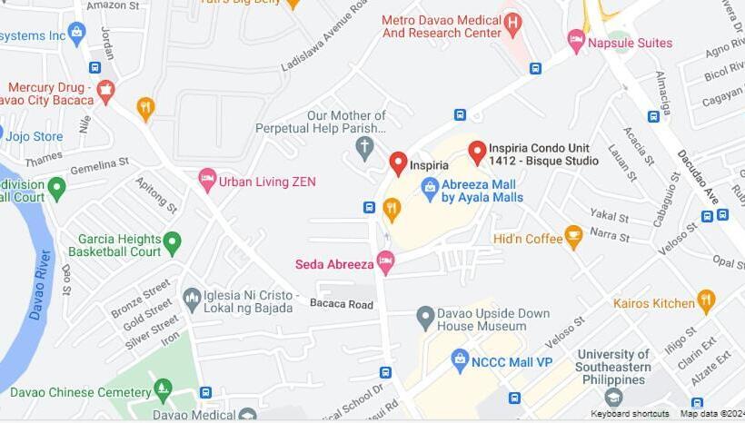 Tinch@inspiria Cozy Centrally Located Studio Unit With Balcony In The Heart Of Davao City. Beside Ab