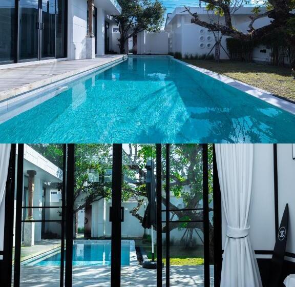 펜션 查龙3卧室花园泳池别墅