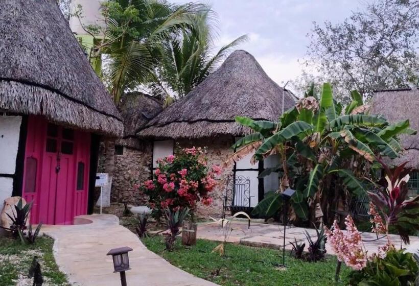 هتل Y Museo Aldea Maya Toktli Orígenes Suite Casa Maya Del Jabín Alberca, Wifi Starlink, Tour Museo