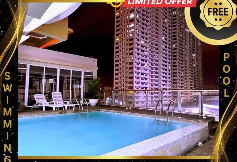 Отель Free Pool N Free Sauna Access Oceanview Balcony In The Heart Of Manila, Front Of Robinsons Mall, Wal