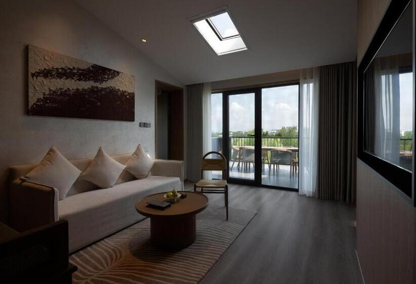 בית מלון כפרי Ginlan Jia Resort Yuhang Hangzhou