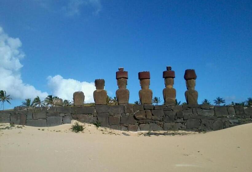 ベッドアンドブレックファースト Ngahu Bungalows Alojamiento Frente Al Mar En El Centro De Rapa Nui