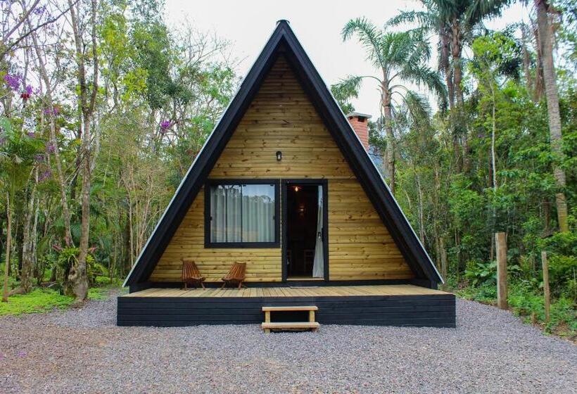 펜션 Chalé Suiço Com Hidromassagem E Café Da Manhã