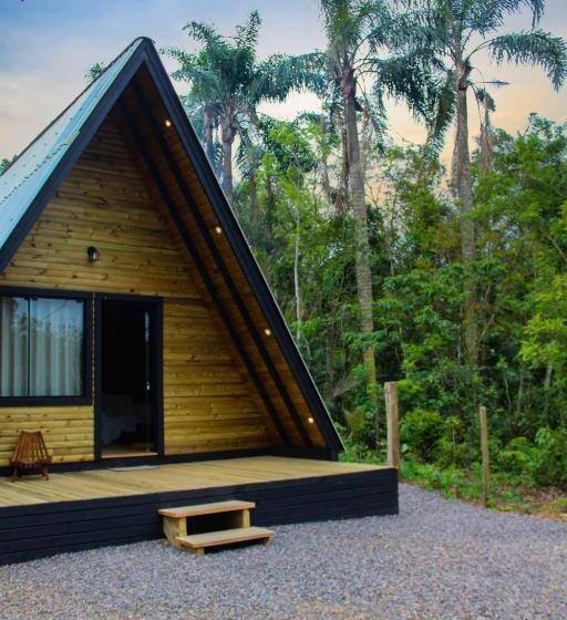 펜션 Chalé Suiço Com Hidromassagem E Café Da Manhã