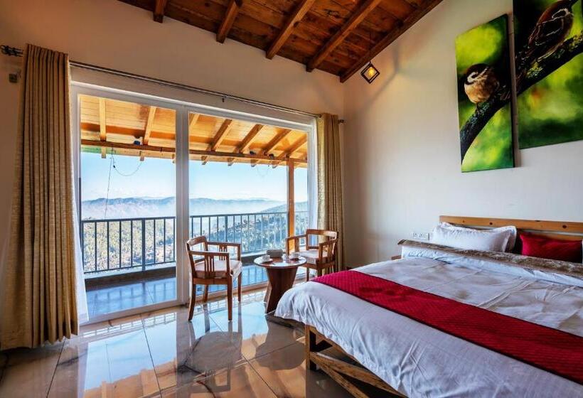 Shree Parijat Resort At Mukteshwar Hill Station With Himalayan View