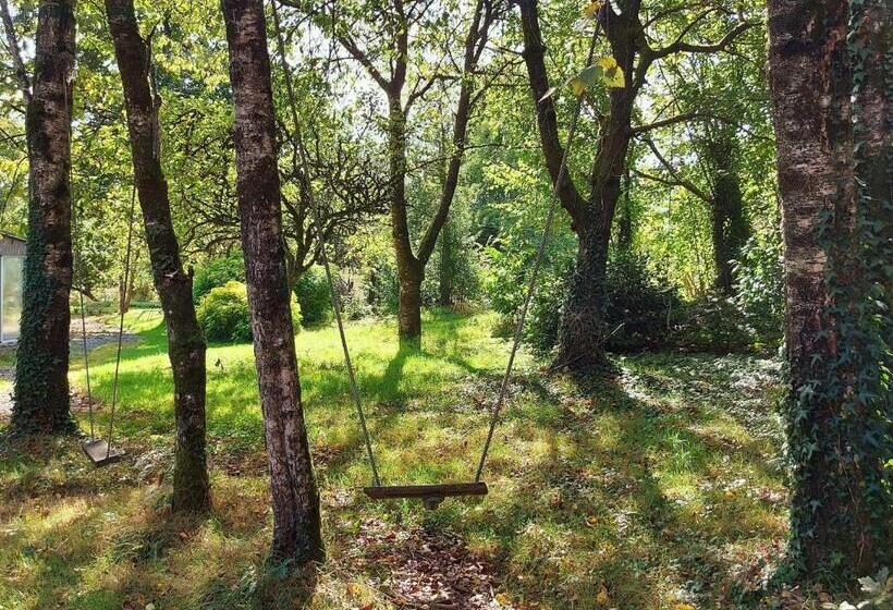 膳宿费 Cabane Perchée Avec Terrasses, Salle De Bain, Kitchenette, Petit Déjeuner Inclus Et Accès Piscine