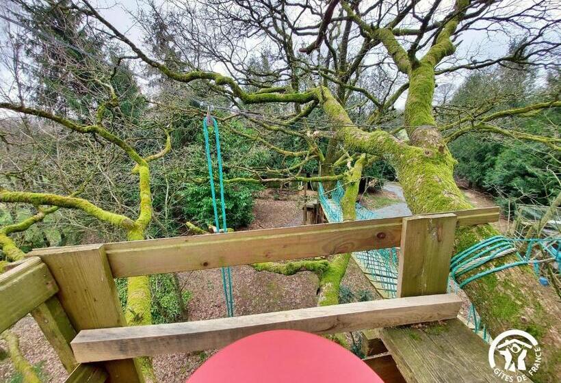 膳宿费 Cabane Perchée Avec Terrasses, Salle De Bain, Kitchenette, Petit Déjeuner Inclus Et Accès Piscine