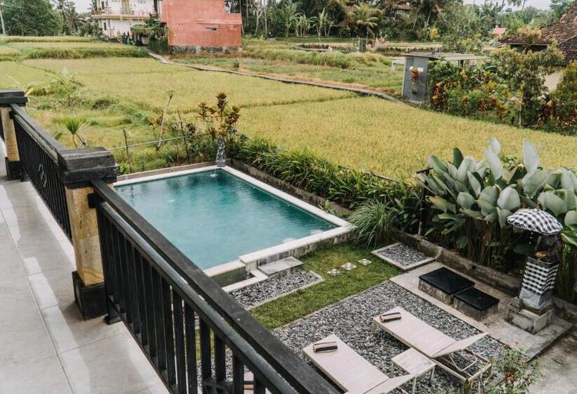 צימר Ubud Shanti Rice Field House By Supala