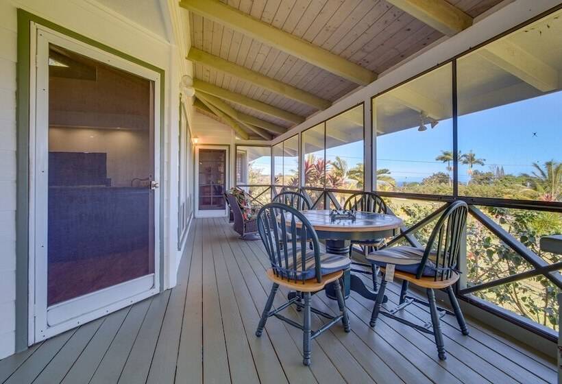 Honomu Home W/ Screened Lanai + Ocean Views!