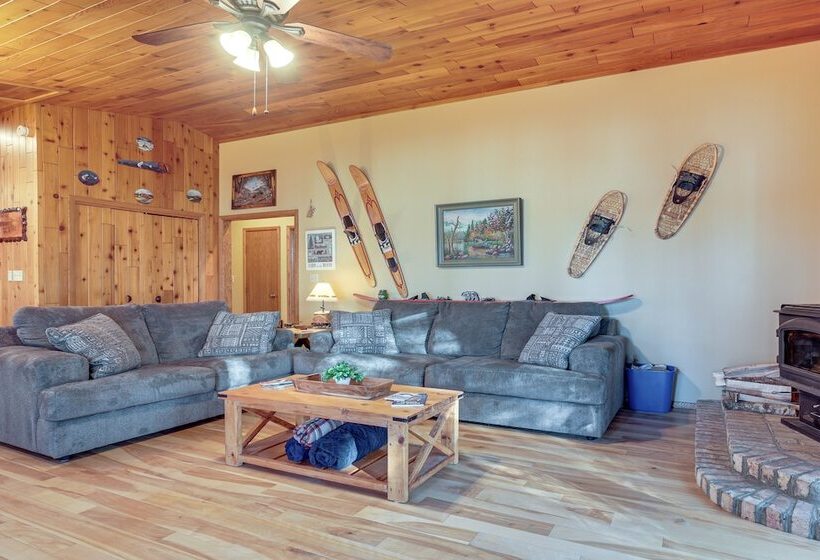 Lakefront Eagle River Cabin W/ Fire Pit & Porch