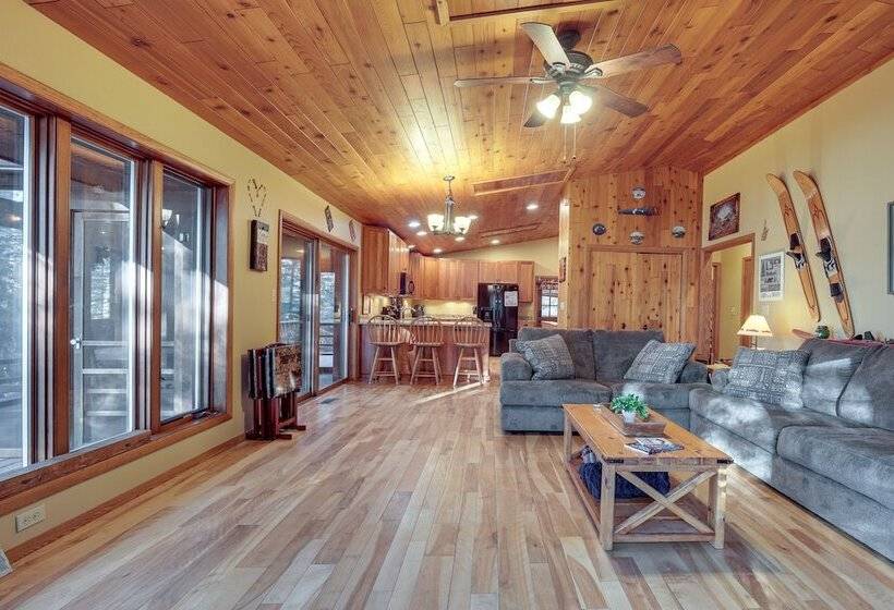 Lakefront Eagle River Cabin W/ Fire Pit & Porch