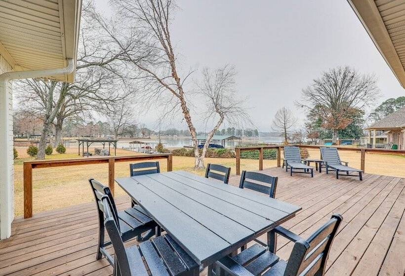 Grand Lakefront Home In Hot Springs W/ Boat Dock!