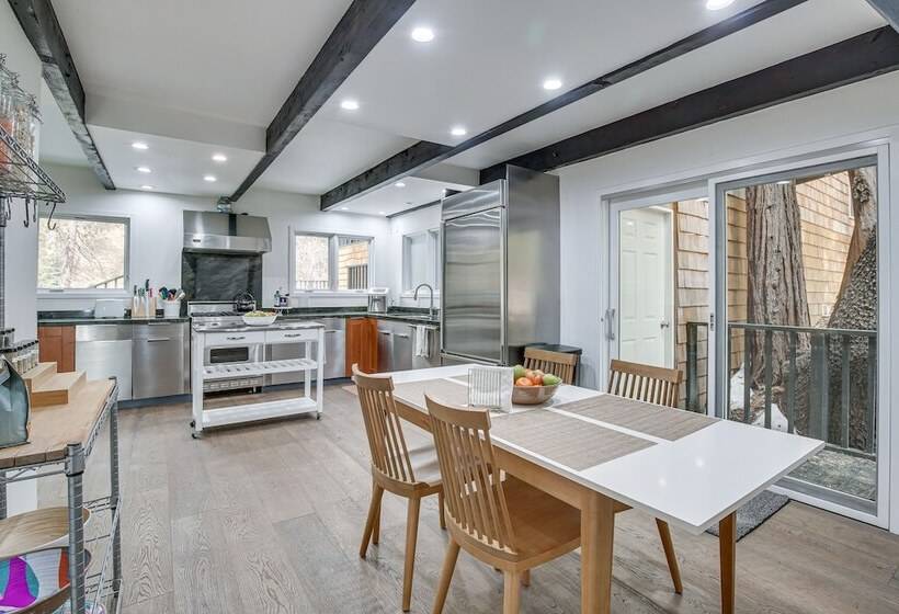 Modern Arrowbear Lake Cabin W/ Tree Lined Views!