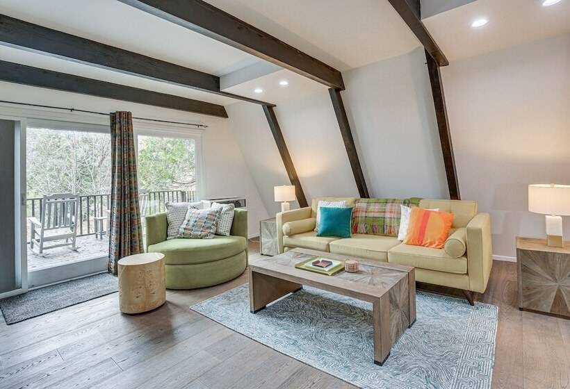 Modern Arrowbear Lake Cabin W/ Tree Lined Views!