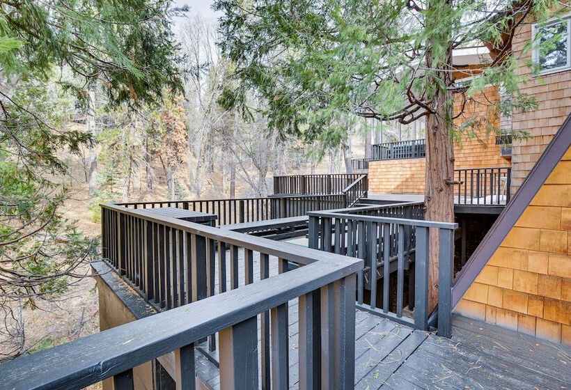 Modern Arrowbear Lake Cabin W/ Tree Lined Views!