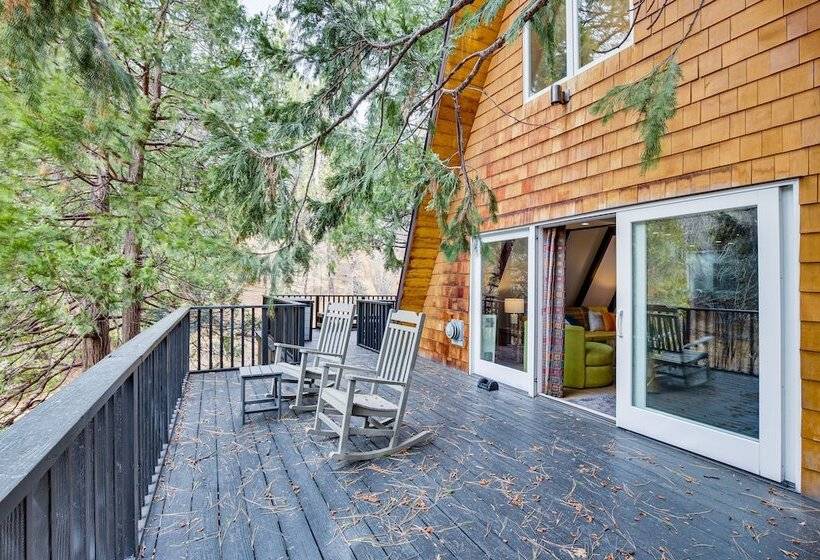 Modern Arrowbear Lake Cabin W/ Tree Lined Views!