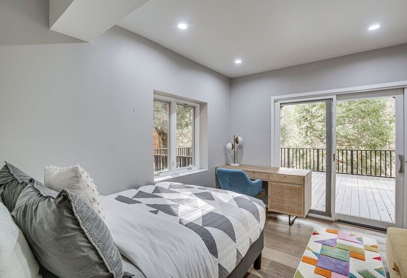 Modern Arrowbear Lake Cabin W/ Tree Lined Views!