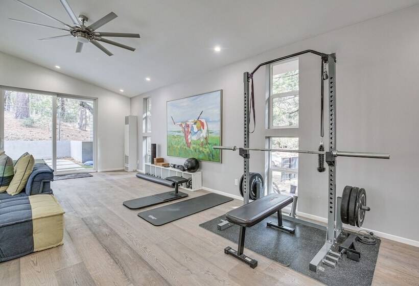 Modern Arrowbear Lake Cabin W/ Tree Lined Views!