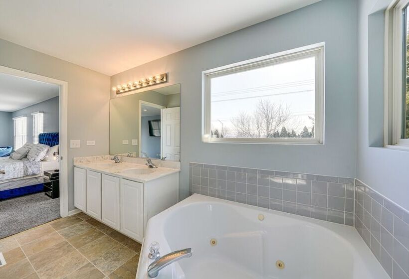 Plainfield Home W/ Game Room Near Harrahs Casino!