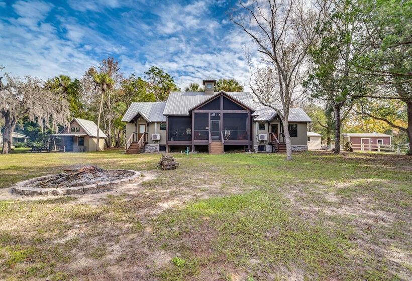 Riverfront Fishers Paradise In Florida W/ Dock!