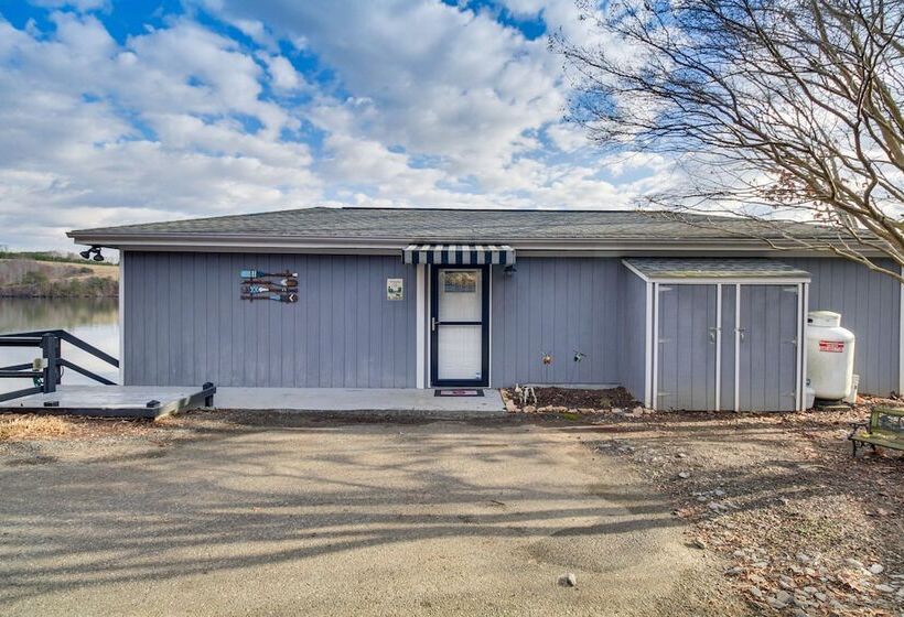 Unique Smith Mountain Lake Home Over Water W/ Dock