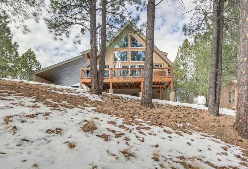 Angel Fire Cabin W/ Deck: 3 Mi To Ski Lifts!