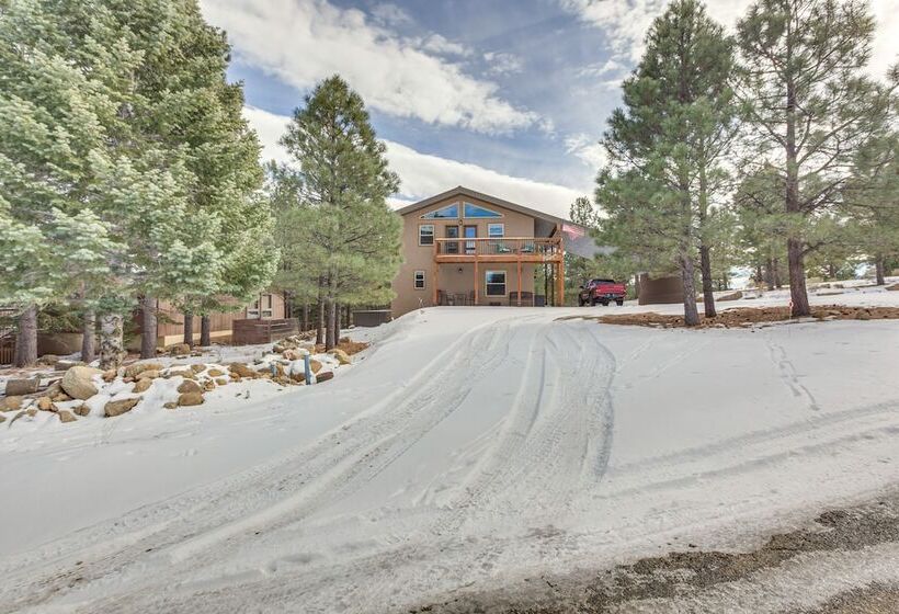 Angel Fire Cabin W/ Deck: 3 Mi To Ski Lifts!