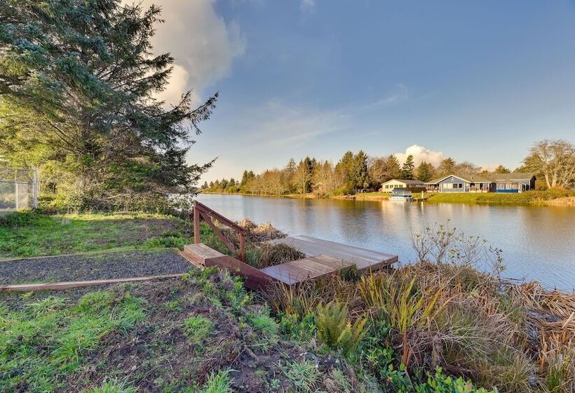 Canal Front Home In Ocean Shores W/ Dock & Views!