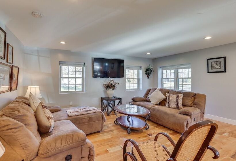 Walk To Boat Ramp: Fenced Home In Jeffersonville!