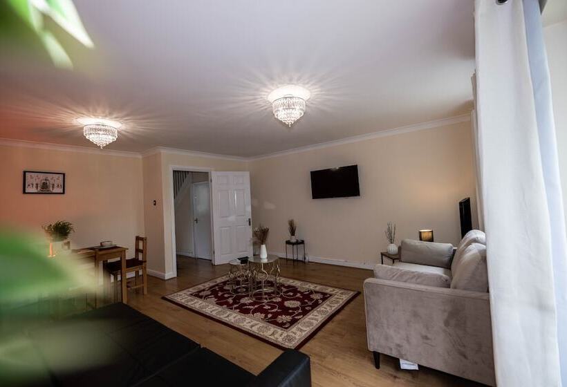 דירת נופש 3kingbr&sofabed Garden Aircon Bbq Parking