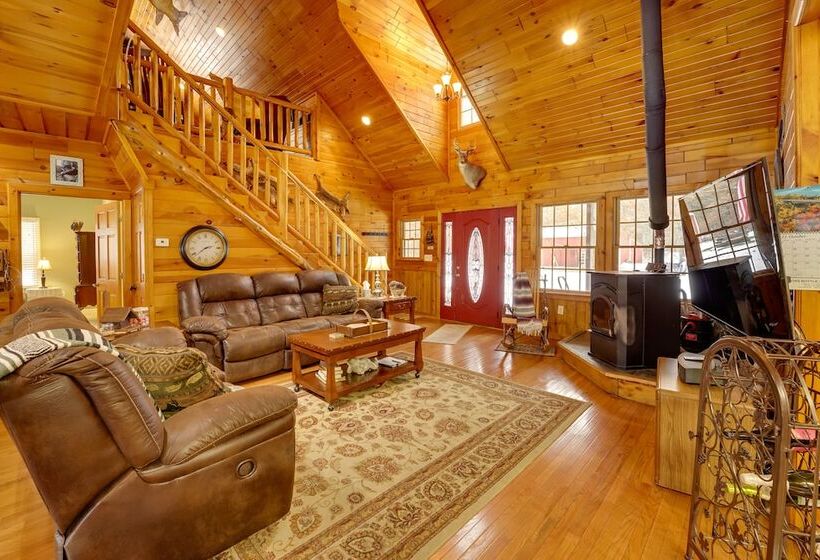 Riverfront Luther Cottage W/ Year Round Trail!