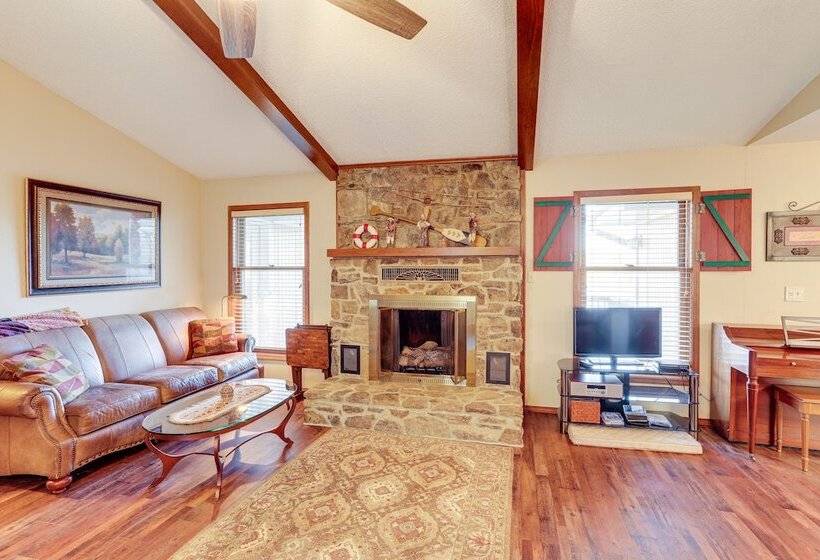 Waterfront Cherokee Village Home W/ Private Dock!