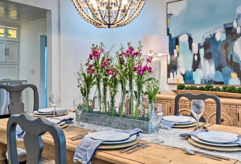 Walk To Dtwn Alpharetta: Modern Home W/ Fire Pit