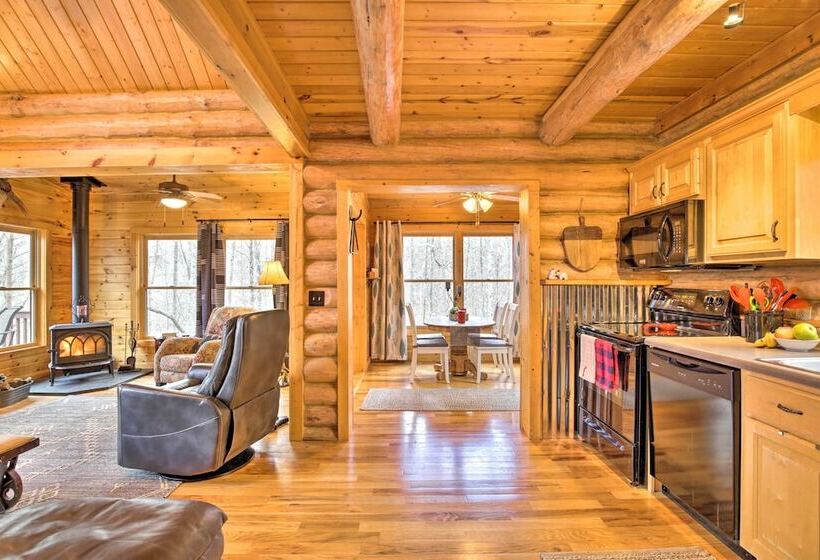 Blue Ridge Log Cabin W/ Hot Tub & Game Room!