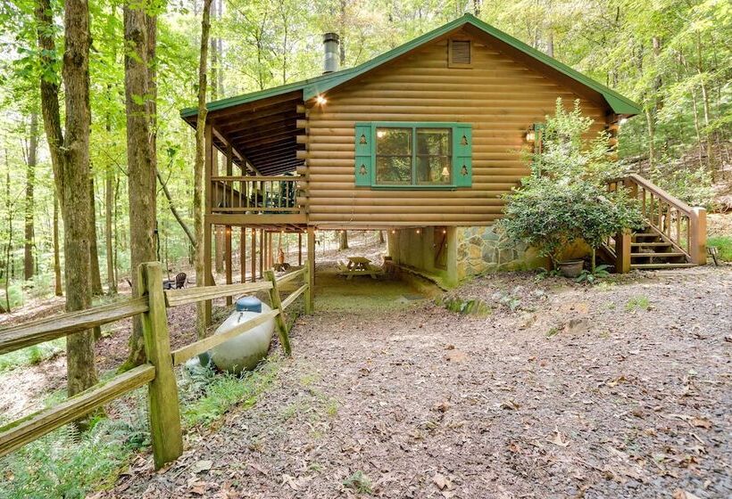 Cozy Cabin In Cherry Log W/ Hot Tub & Fire Pit!