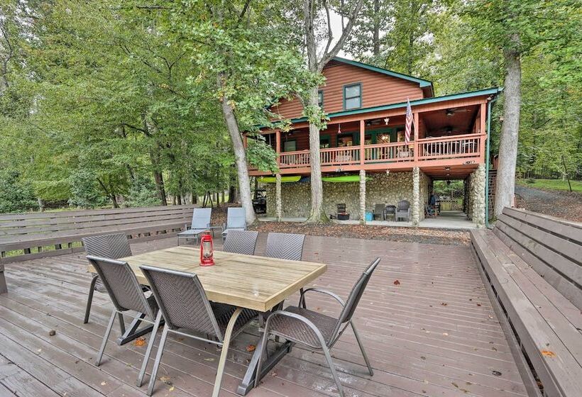 Happy Jack S Cabin  On River W/ Deck & Game Room!