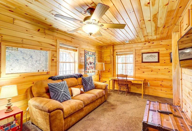 Lakefront Blue Ridge Cabin W/ Hot Tub!