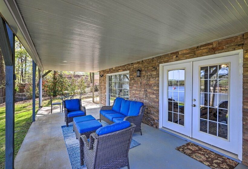 Lakefront Eatonton Home: Boat Dock + Fire Pit