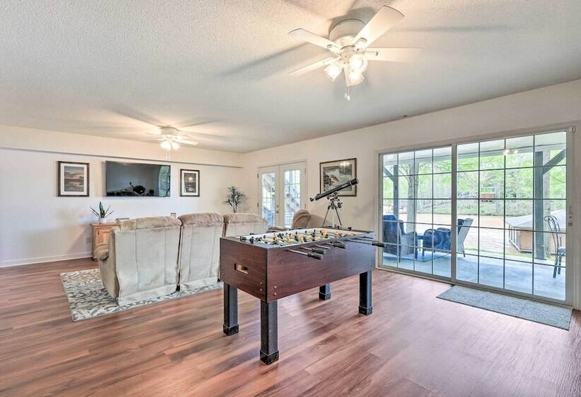 Lakefront Eatonton Home: Boat Dock + Fire Pit