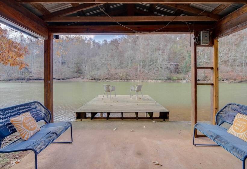 Lakefront Louisville Home   Dock, Fire Pit & Grill