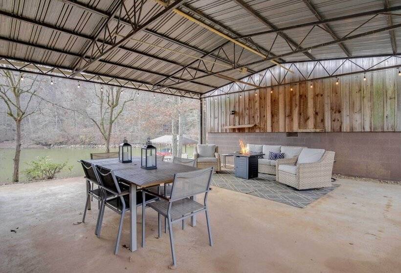 Lakefront Louisville Home   Dock, Fire Pit & Grill