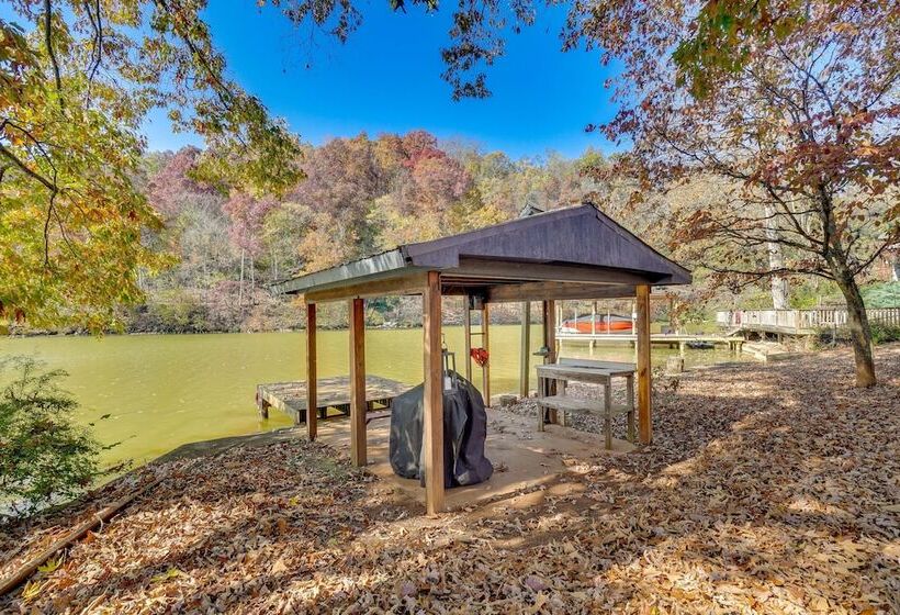 Lakefront Louisville Home   Dock, Fire Pit & Grill